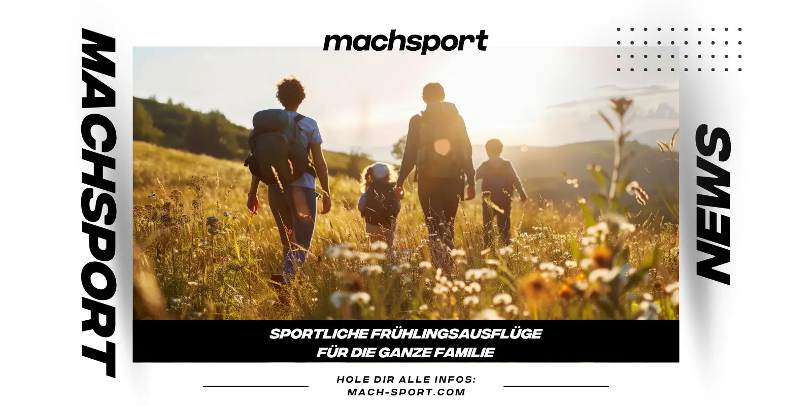 Familie beim Wandern