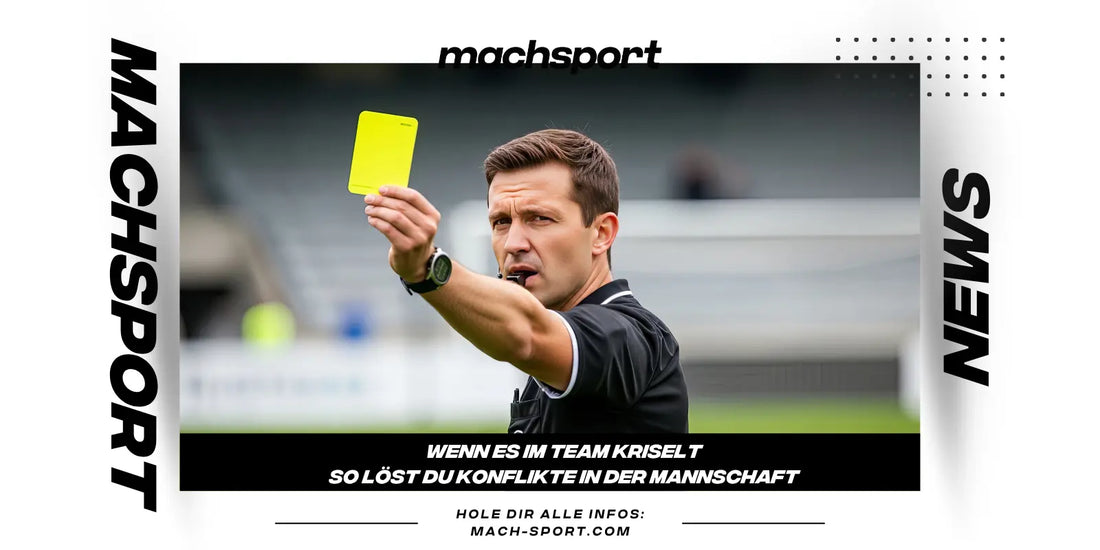 Schiedsrichter zeigt gelbe Karte
