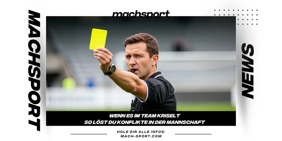 Schiedsrichter zeigt gelbe Karte
