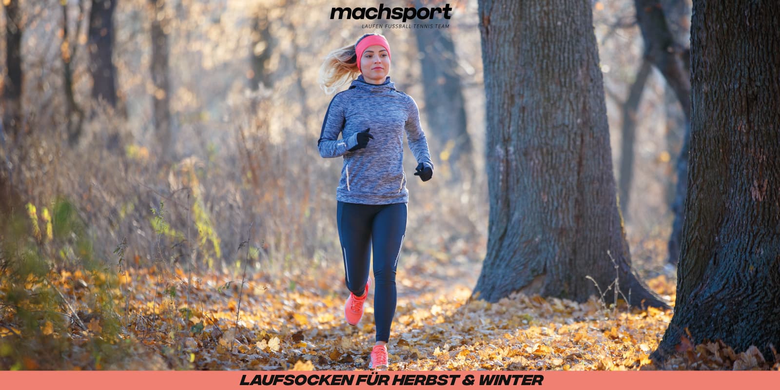 Läuferin im Herbst
