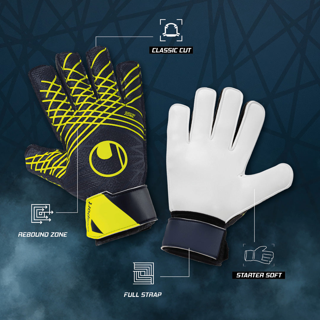 Uhlsport Torwarthandschuhe Prediction Starter Soft - weicher Grip, bequeme Passform & ideal für Training und Freizeitspiel im Tor