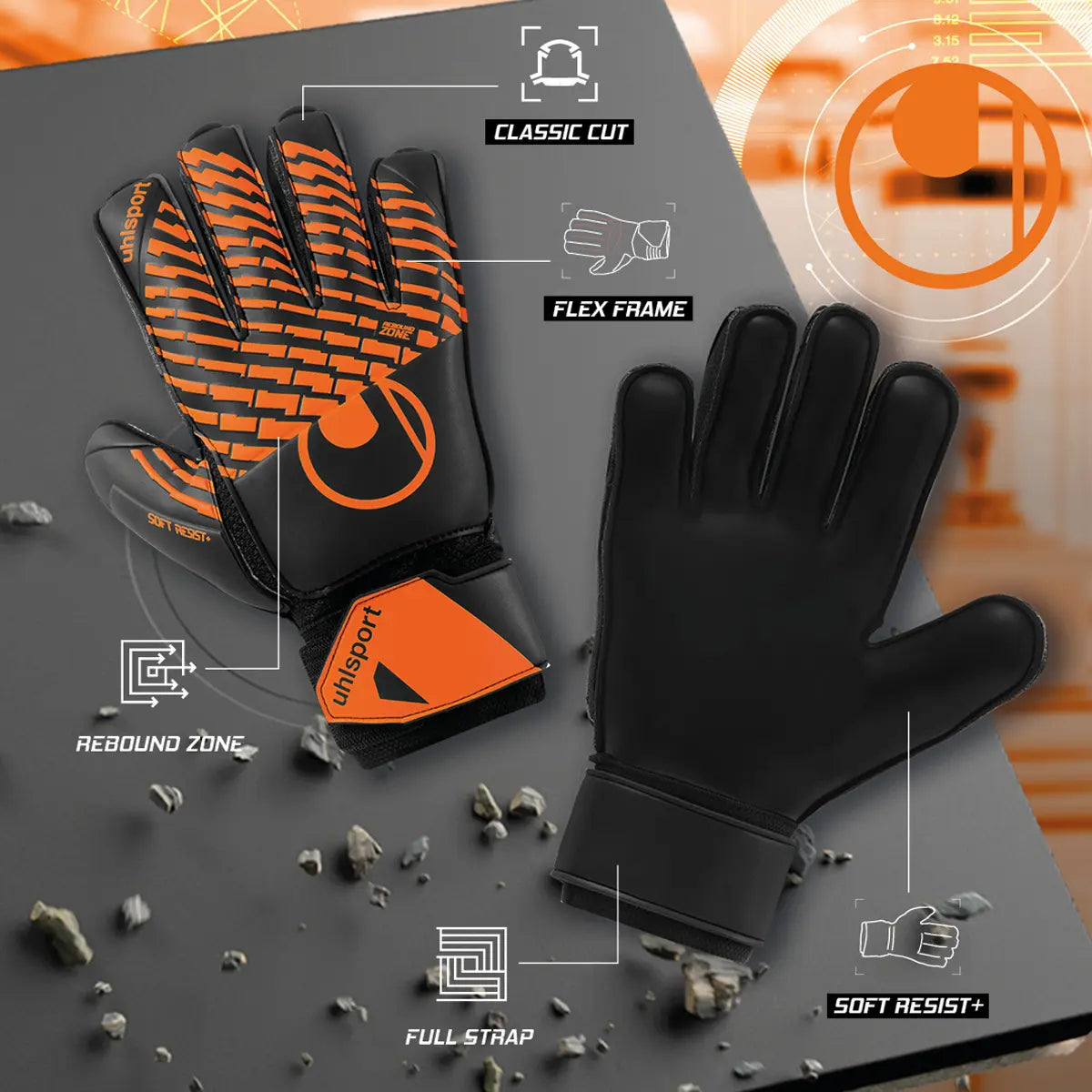 Uhlsport Torwarthandschuhe FM Soft Resist+ Flex Frame – Bild 