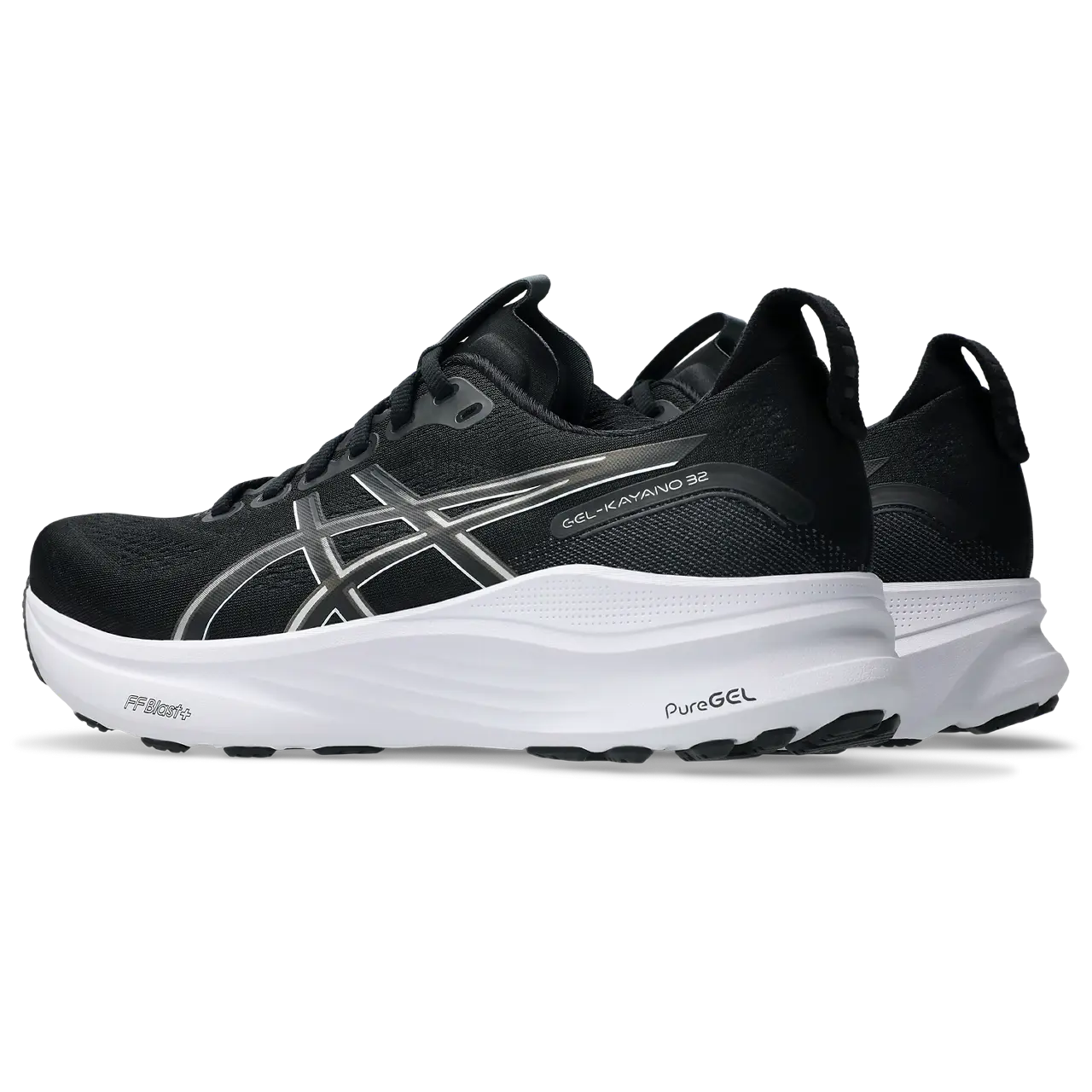 Asics Herrenlaufschuhe Gel Kayano 32 wide, Black/White, Größe 44 – Bild 