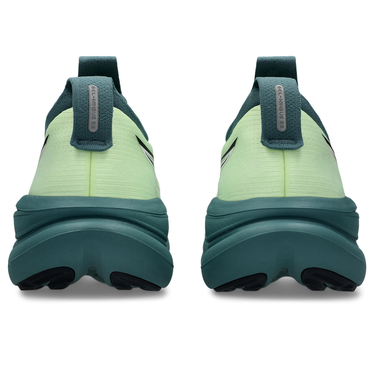 Asics Herrenlaufschuhe GEL-Nimbus 28 Illuminate Yellow/Foggy Teal, neutraler Komfort-Laufschuh mit maximaler Dämpfung