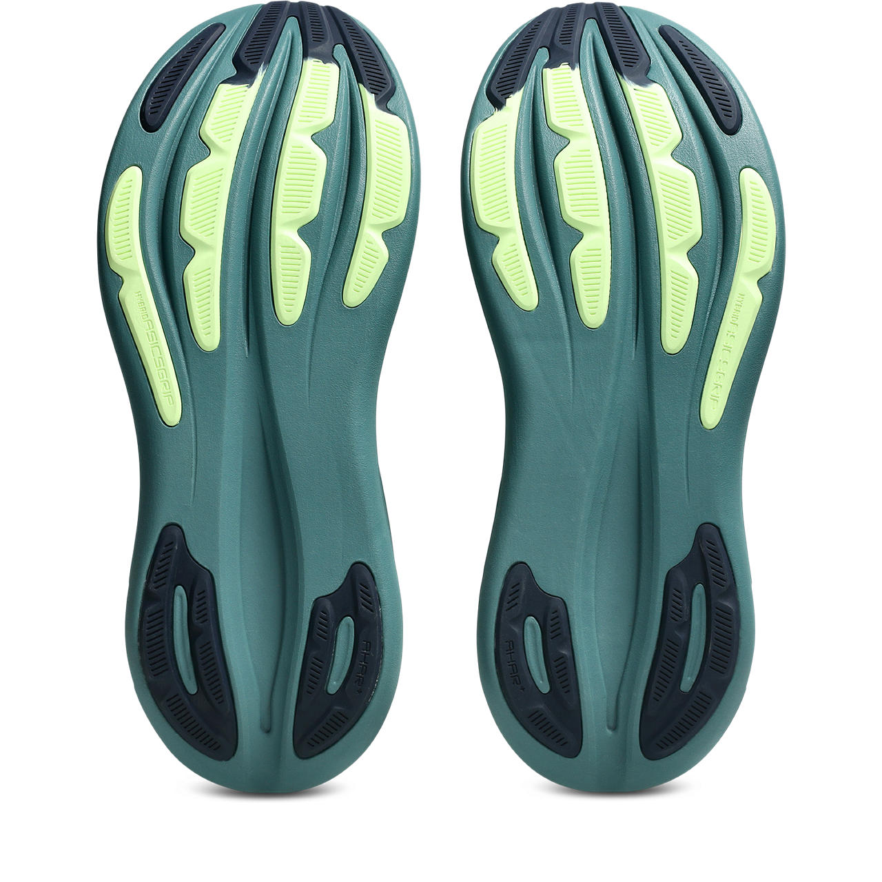 Asics Herrenlaufschuhe GEL-Nimbus 28 Illuminate Yellow/Foggy Teal, neutraler Komfort-Laufschuh mit maximaler Dämpfung – Bild 