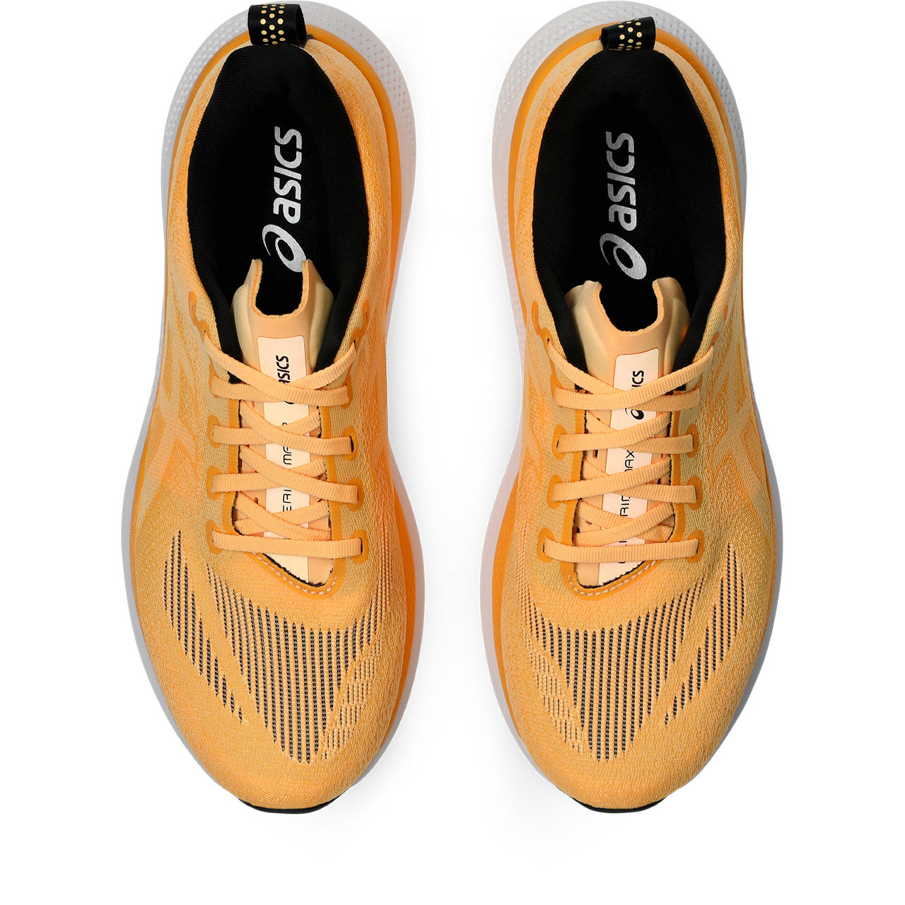 Asics Herrenlaufschuhe Glideride Max 2 Orange Glow/Stadium Orange, neutraler Straßenlaufschuh mit maximaler Dämpfung