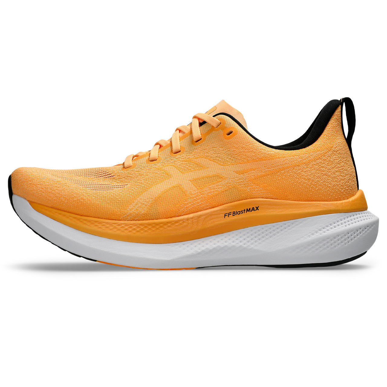 Asics Herrenlaufschuhe Glideride Max 2 Orange Glow/Stadium Orange, neutraler Straßenlaufschuh mit maximaler Dämpfung