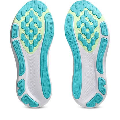 Asics Herrenlaufschuhe Gel-Kayano 33, White/Energy Aqua