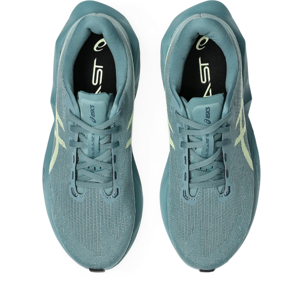 Asics Herrenlaufschuhe Novablast 6, Foggy Teal/Illuminate Yellow