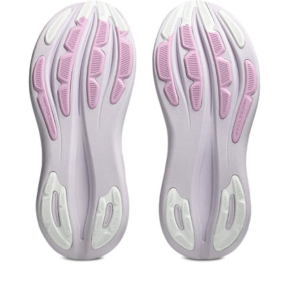 Asics Damenlaufschuhe Gel-Nimbus 28 Dahlia/White, neutraler Komfort-Laufschuh mit maximaler Dämpfung