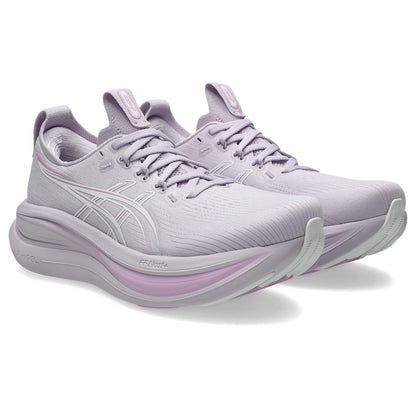 Asics Damenlaufschuhe Gel-Nimbus 28 Dahlia/White, neutraler Komfort-Laufschuh mit maximaler Dämpfung