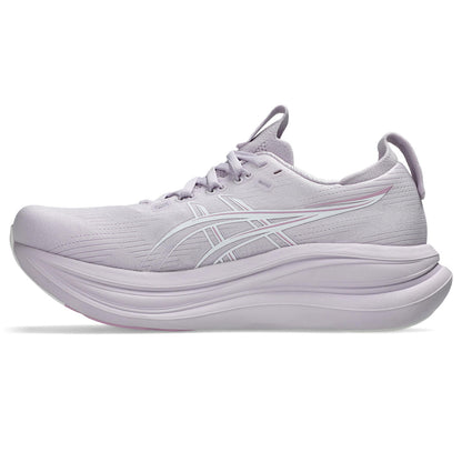 Asics Damenlaufschuhe Gel-Nimbus 28 Dahlia/White, neutraler Komfort-Laufschuh mit maximaler Dämpfung