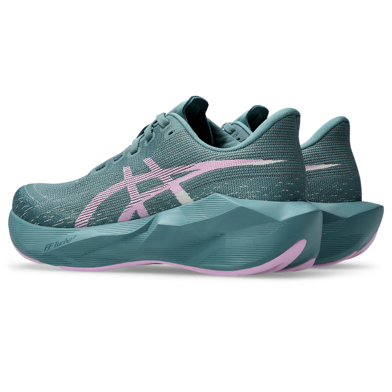 Asics Damenlaufschuhe Novablast 6, Foggy Teal/Hazy Lilac – Bild 