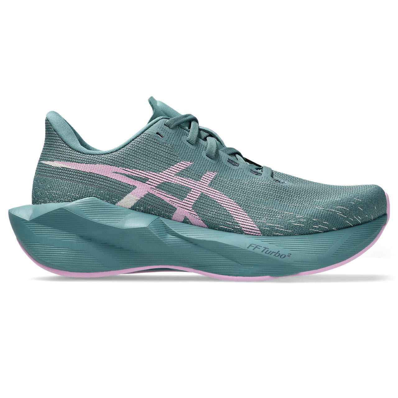 Asics Damenlaufschuhe Novablast 6, Foggy Teal/Hazy Lilac – Bild 