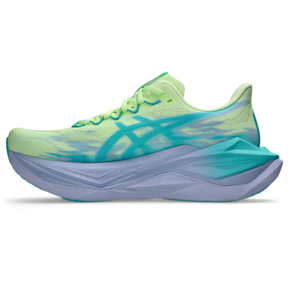 Asics Laufschuhe Superblast 3 Illuminate Yellow/Energy Aqua, neutraler Performance-Laufschuh mit FF Leap und hoher Dämpfung