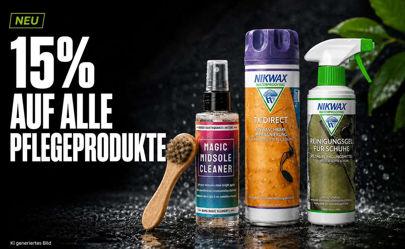 15% auf alle Pflegeprodukte