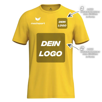 Erima Herrenlaufshirt Intro Funktionsteamshirt, gelb - machsport