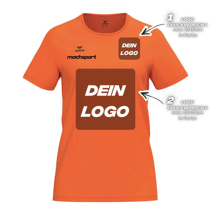 Erima Damenlaufshirt Intro Funktionsteamshirt, orange - machsport
