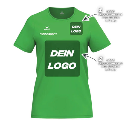 Erima Damenlaufshirt Intro Funktionsteamshirt, grün - machsport