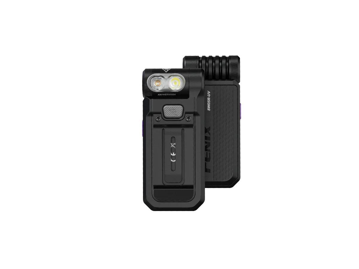 Fenix SW05R-UV kompakte Taschenlampe mit weißem Licht und starkem UV-Licht, 150 Lumen (Weißlicht)