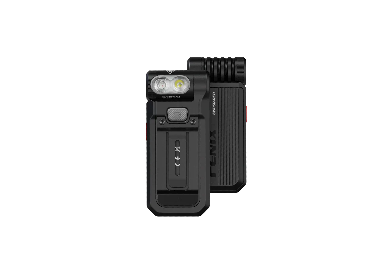 Fenix SW05R-RED kompakte Taschenlampe mit weißem und rotem Licht, 150 Lumen (Weißlicht) – Bild 