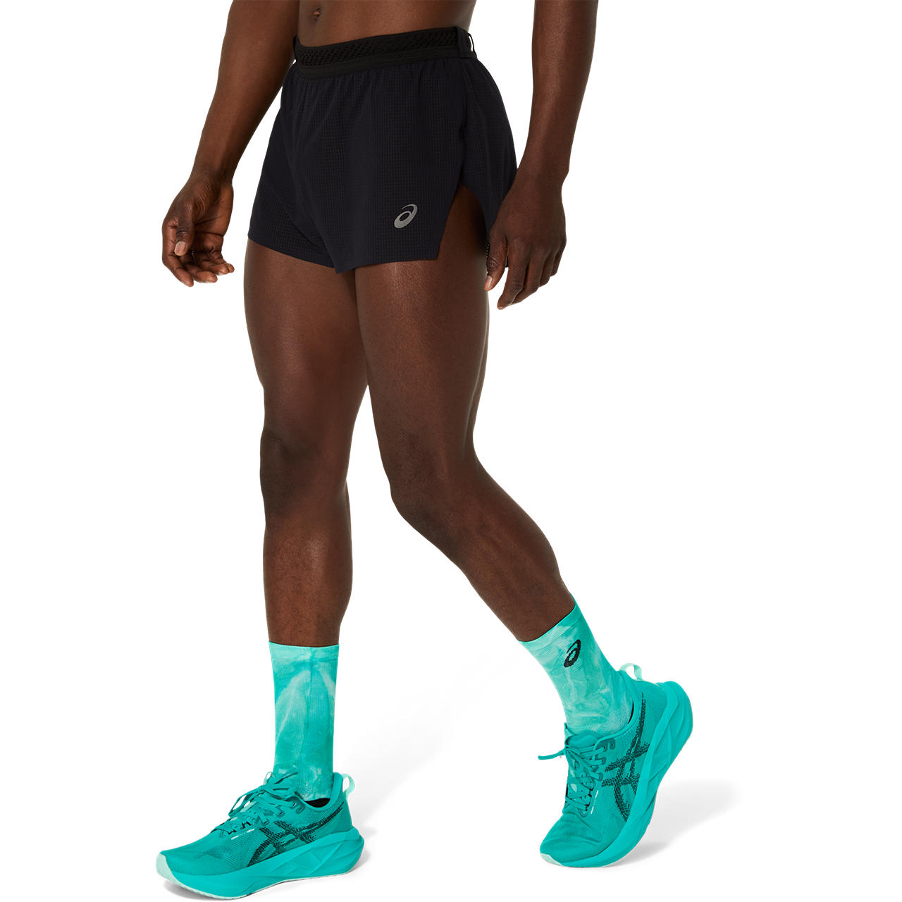 Asics Herrenlaufhose Metarun Split Short Performance black - machsport