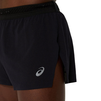 Asics Herrenlaufhose Metarun Split Short Performance black - machsport