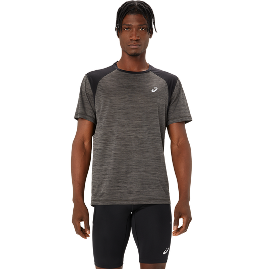 Asics Herrenlaufshirt Road SS Top – schwarz / S