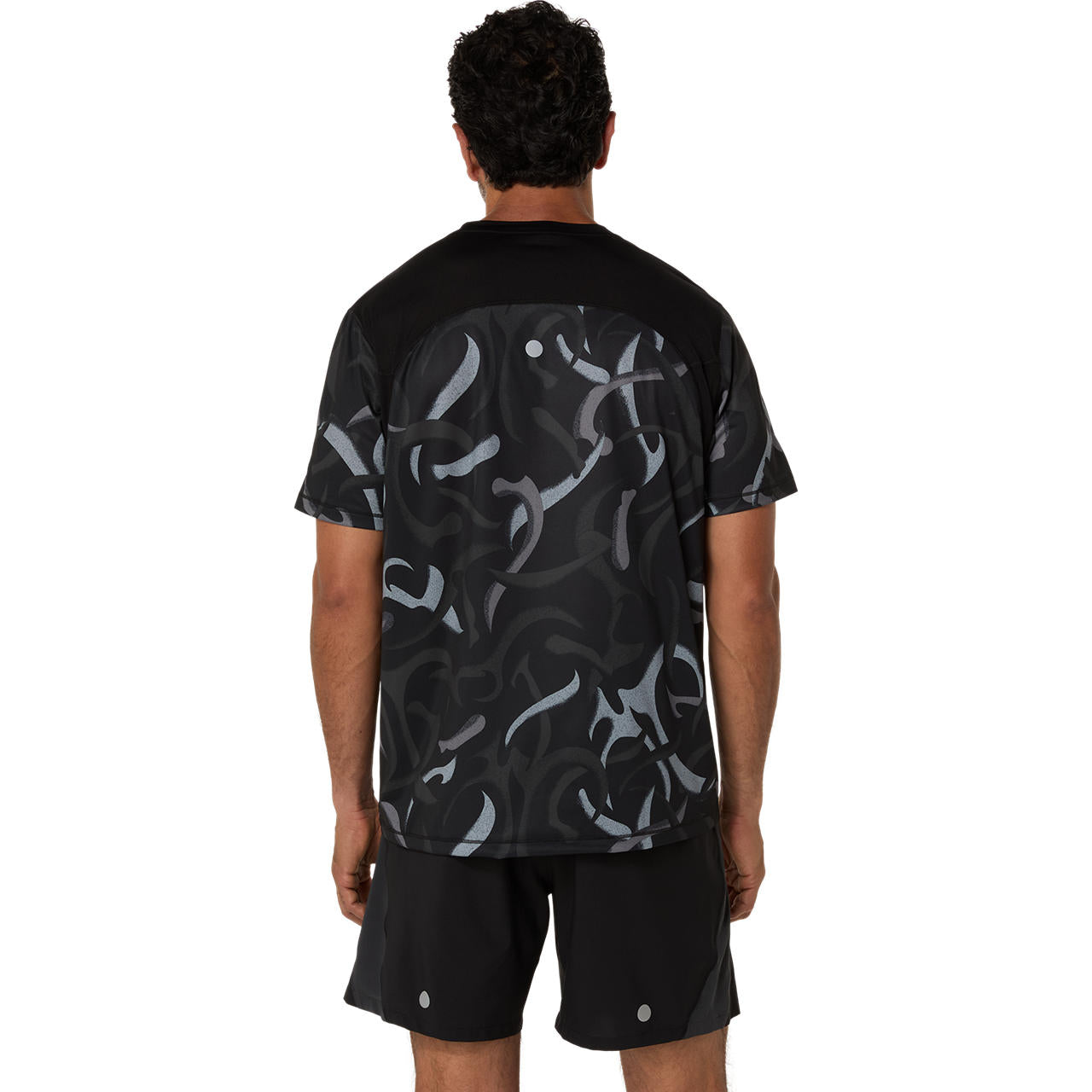 Asics Herrenlaufshirt Road All Over Print SS Top - machsport