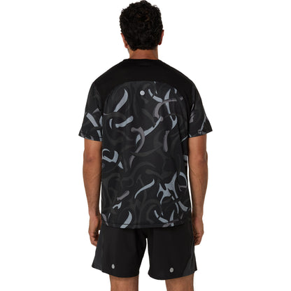 Asics Herrenlaufshirt Road All Over Print SS Top - machsport