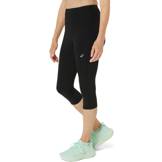Asics Damenhose Road High Waist Capri Tight – schwarz / 34