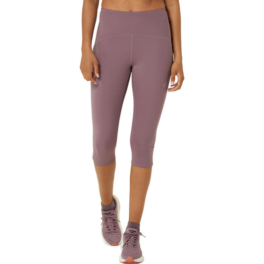 Asics Damenlaufhose Road High Waist Capri Tight – violett / 34