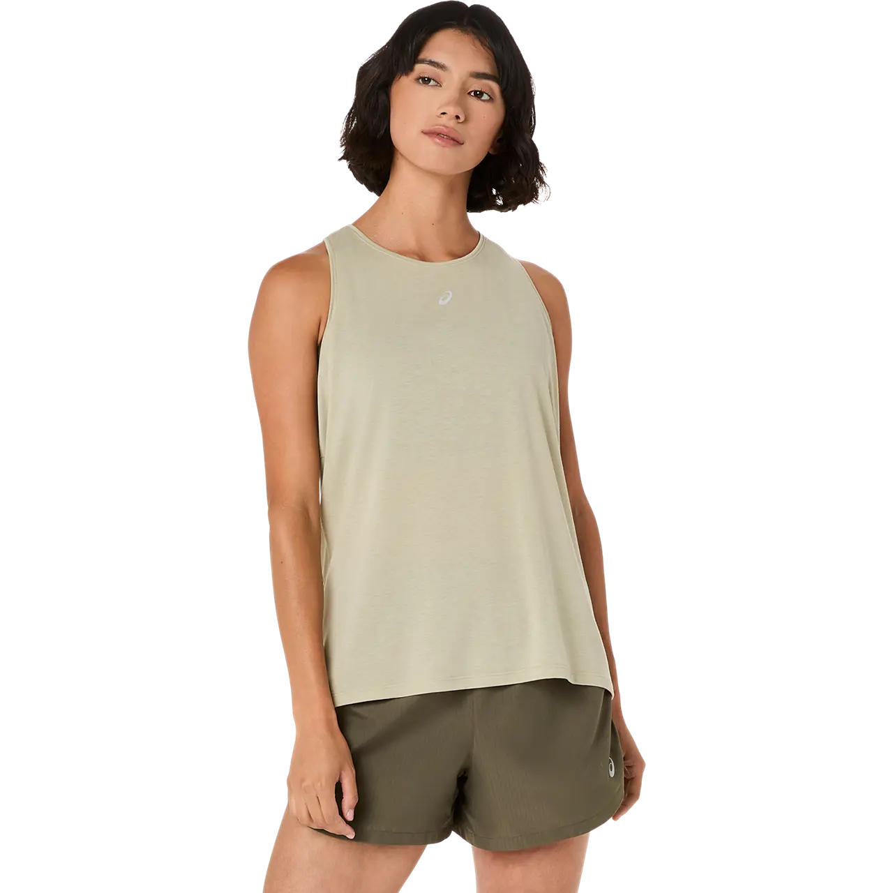 Asics Damenlaufshirt Nagino Run Adjustable Tanktop aus atmungsaktivem Material, sportliches Tanktop für Damen, Frontansicht