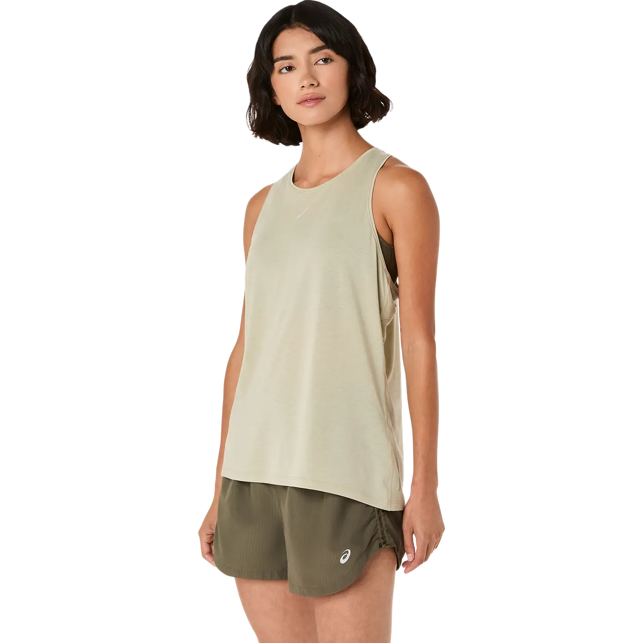 Asics Damenlaufshirt Nagino Run Adjustable Tank, leichter Tanktop mit verstellbaren Trägern und atmungsaktivem Material.