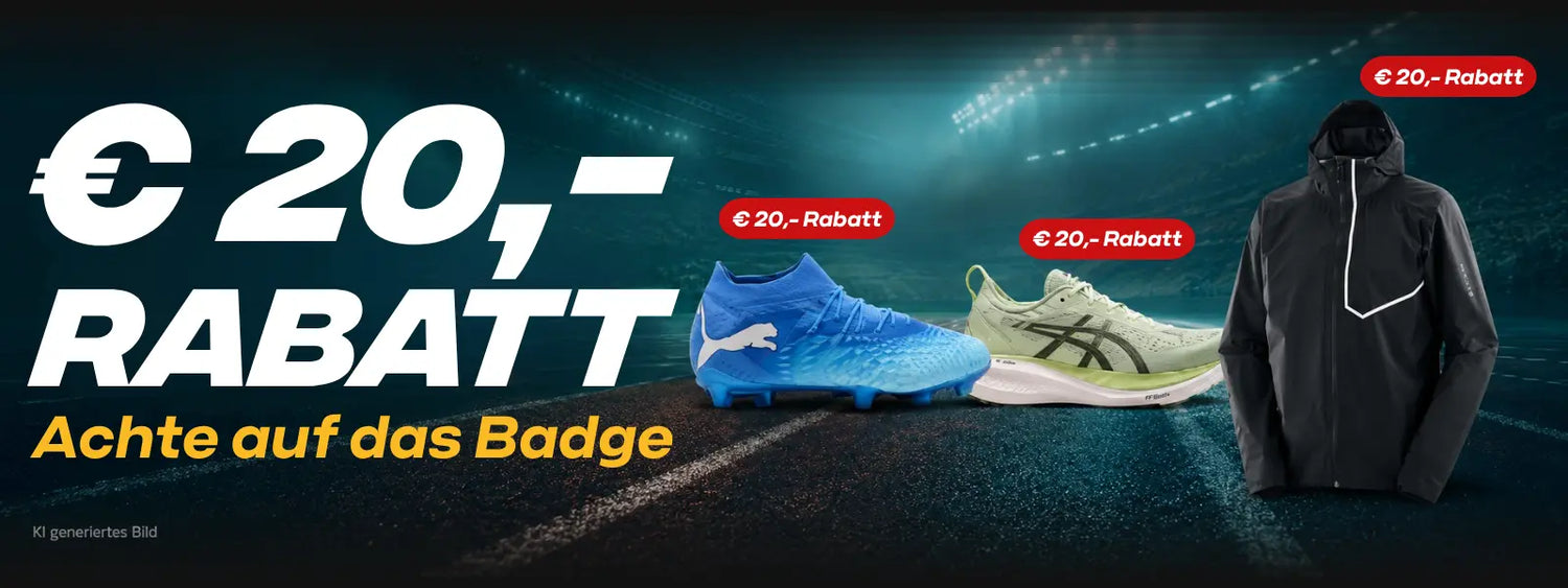 € 20,- Rabatt bei machsport sichern