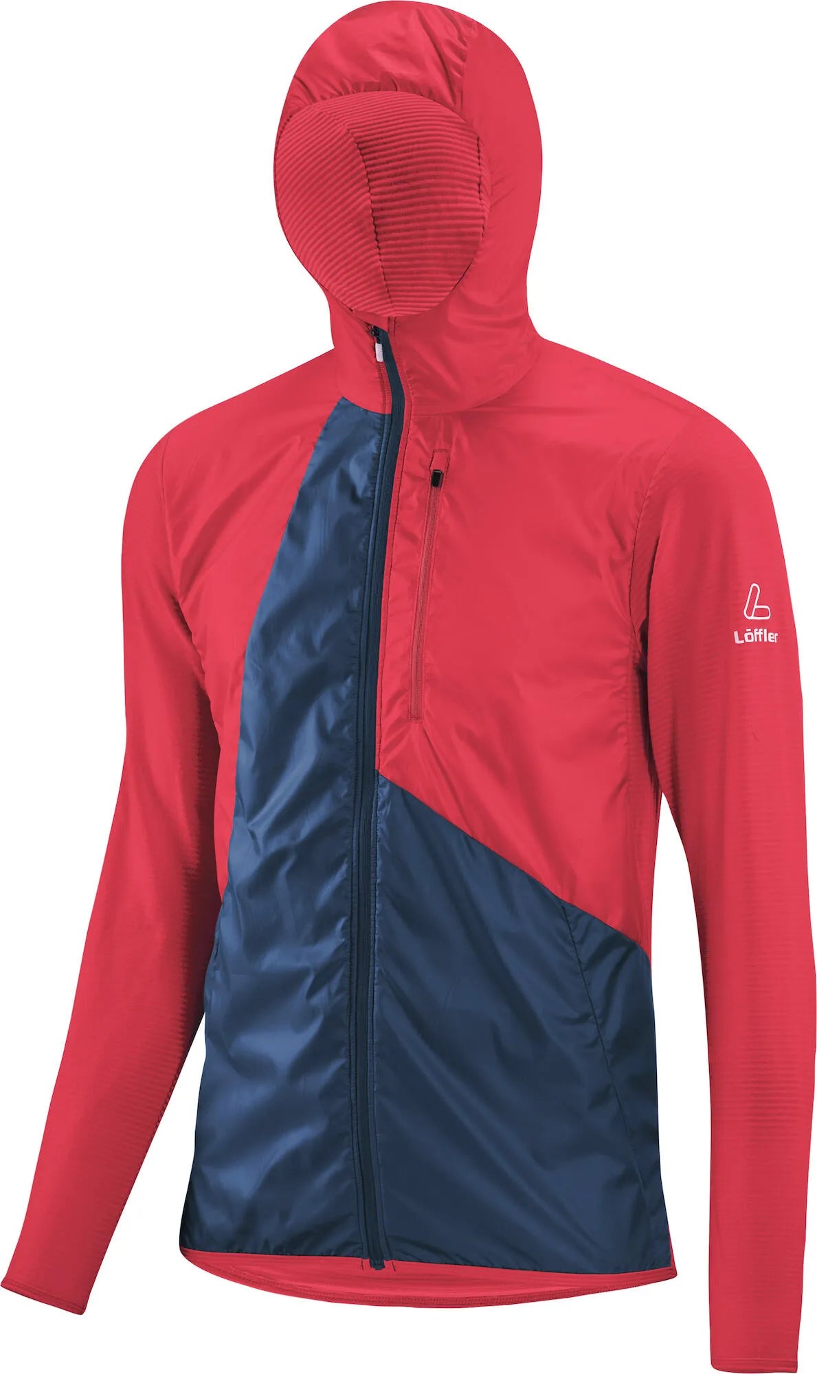 Löffler Herrenjacke Hoody Windfleece - winddicht, atmungsaktiv & wärmend für optimalen Komfort bei Outdoor-Aktivitäten