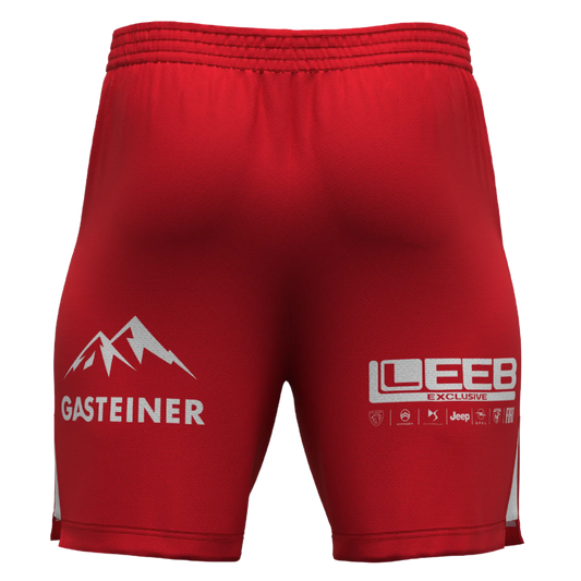 FC Blau-Weiß Linz Tormann Short 2026/27 Kids – Rückansicht – rot / 128