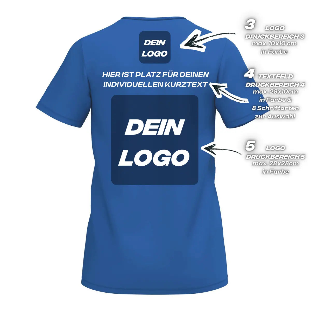 Erima Damenlaufshirt Intro Funktionsteamshirt, new royal – Bild 