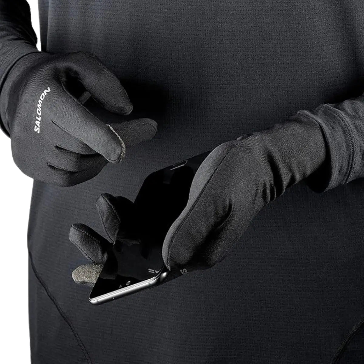 Salomon Laufhandschuhe Gloves Cross Warm, leichte Laufhandschuhe mit Touchscreen-Funktion - machsport – Bild 