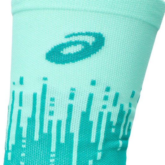 Asics Laufsocken Performance Run Sock Crew – Rückansicht – türkis / 35-38