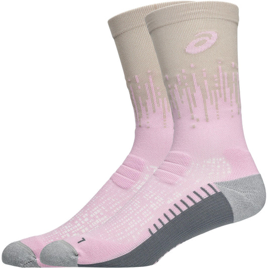 Asics Damenlaufsocken Performance Run Crew Sock, gedämpfte Laufsocken mit Mesh-Belüftung – rosa / 39-42