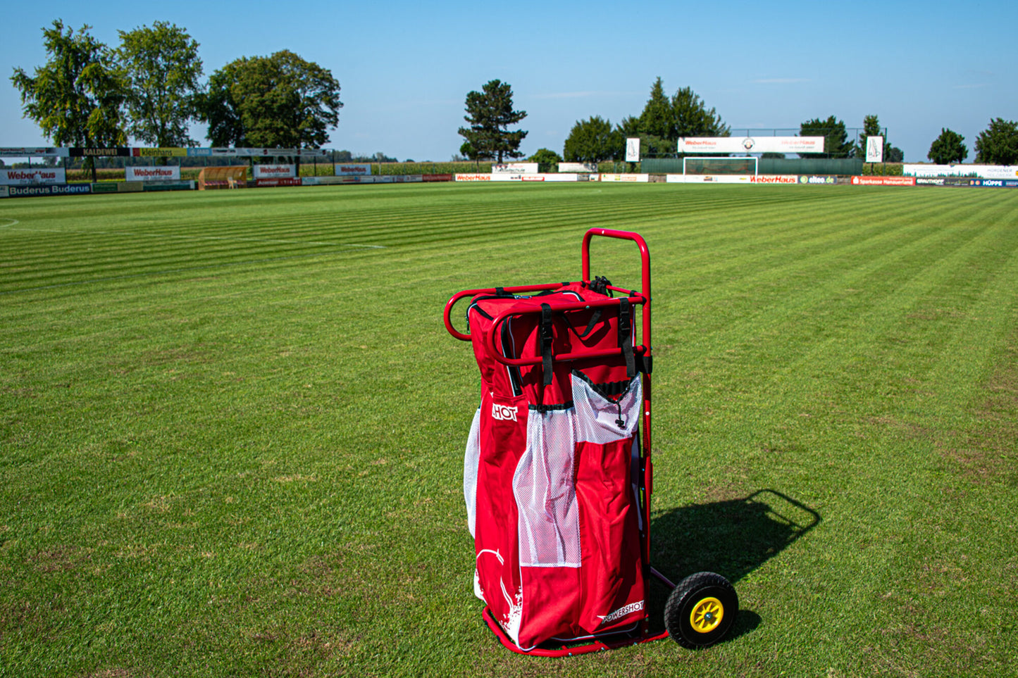 Powershot POWERCART®  - der ultimative Gerätewagen - Fußball rot/weiß