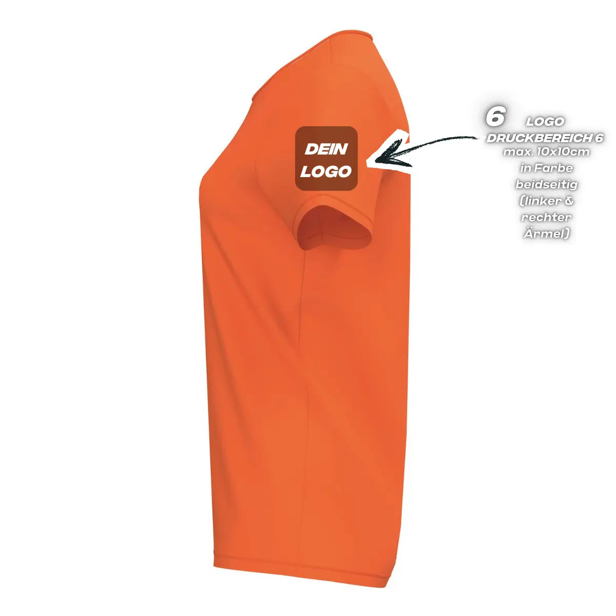 Erima Damenlaufshirt Intro Funktionsteamshirt, orange - machsport