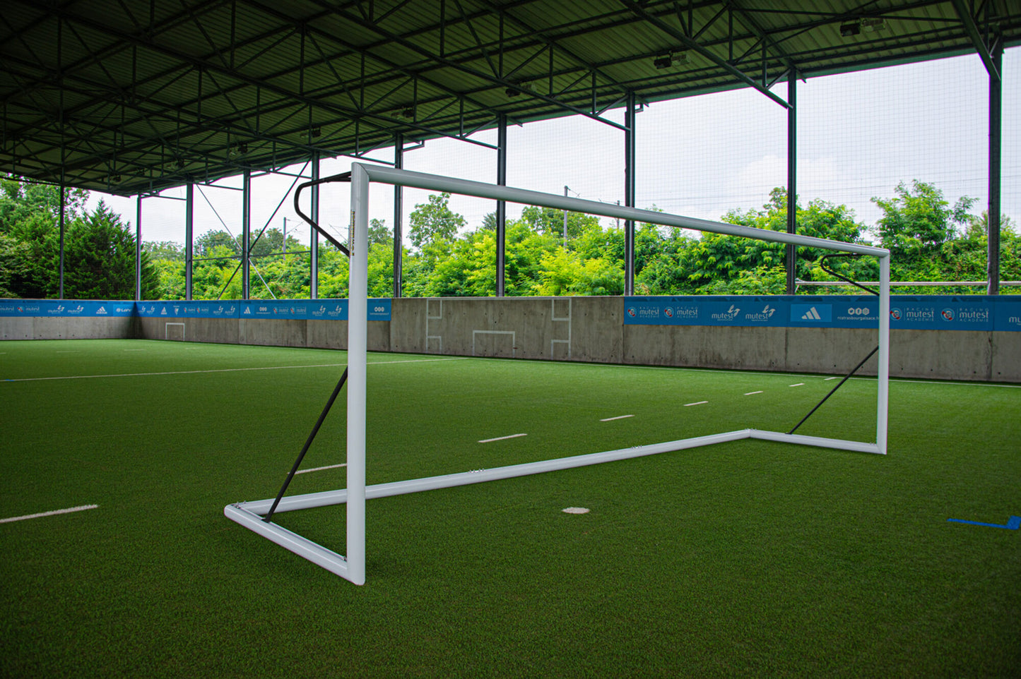 Powershot Fußballtor  mit Eckverbinder- Großfeld - Freistehend