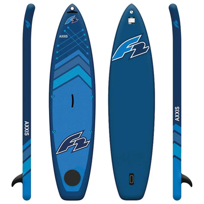 F2 Sup Axxis Smart 10,5'' Navy, aufblasbares SUP Board mit Smart Box und Akku-Pumpe für Touren und Freizeit - machsport