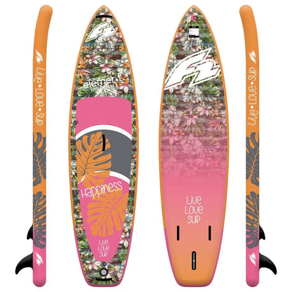F2 Sup Happiness Pink 2026 10,5'', aufblasbares Damen SUP Board für sportliche Touren mit Carbon Paddel - machsport