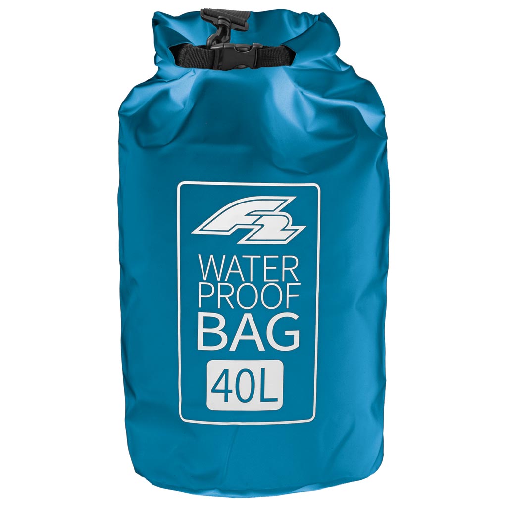 F2 Dry Bag Blue 40 Liter, wasserfester Packsack mit Rolltop und Schultergurt - machsport – Bild 