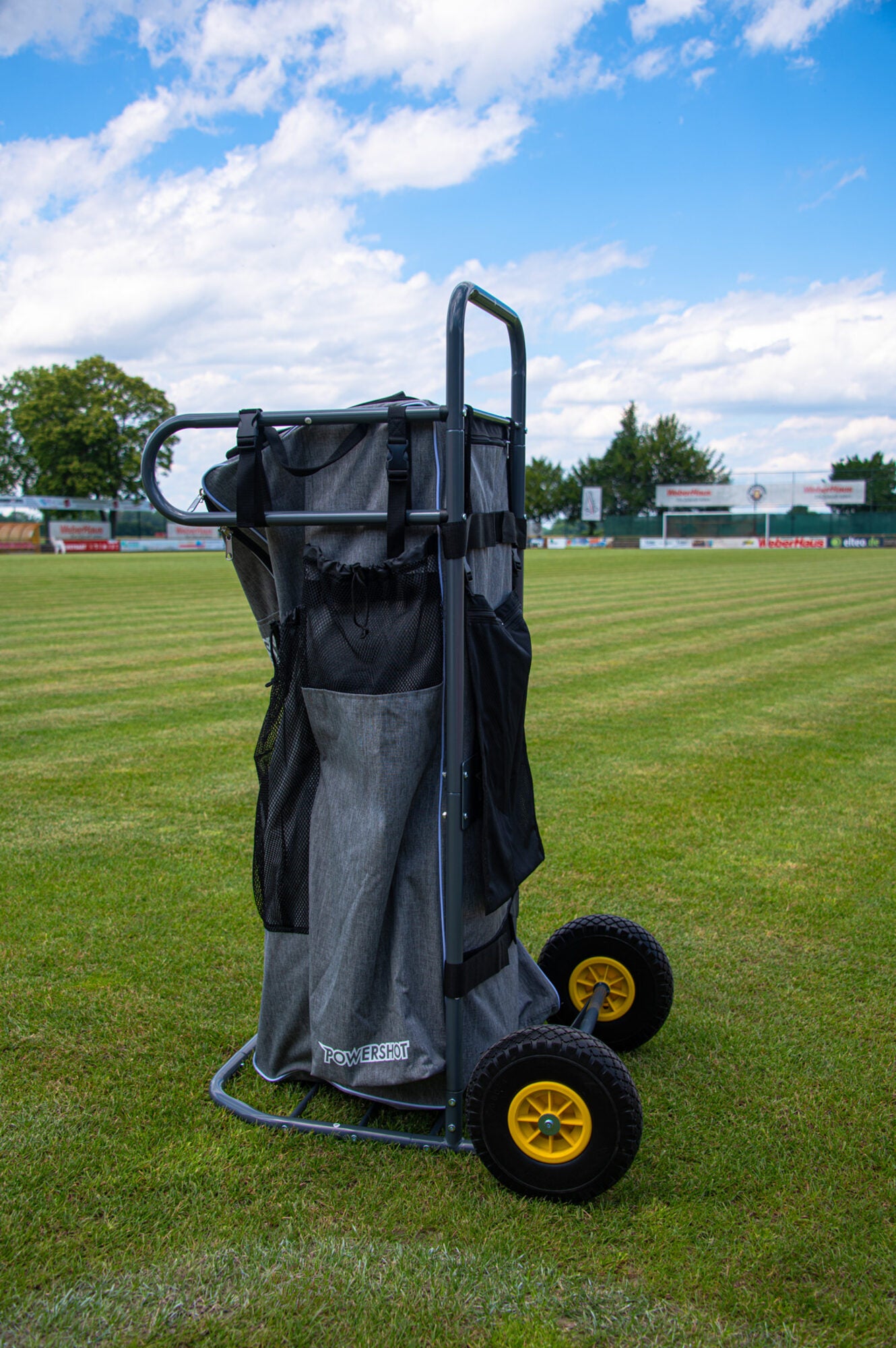 Powershot POWERCART®  - der ultimative Gerätewagen - Fußball grau/weiß