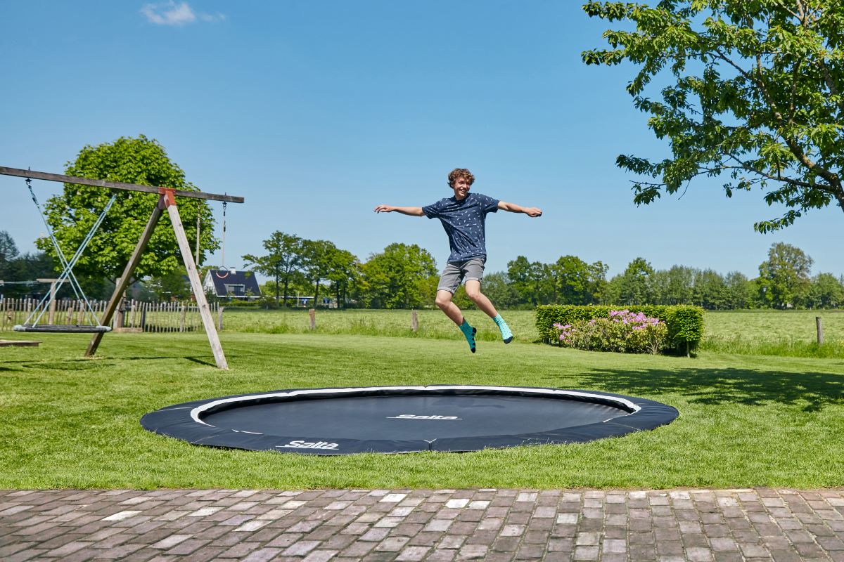 Salta Trampolin Royal Baseground Sports - 251cm - Rund Schwarz