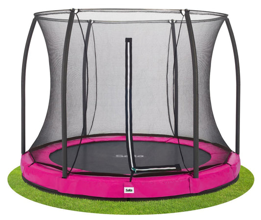 Salta Trampolin Comfort Edition Ground - 251cm - Rund Pink